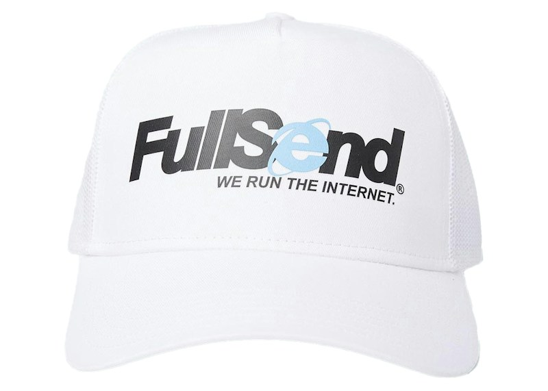 Full Send Run The Internet Hat White Men's - SS21 - GB