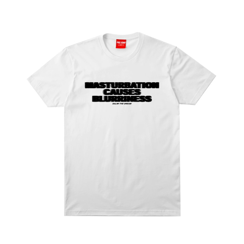 Full Send Salim Masturbation Tee White