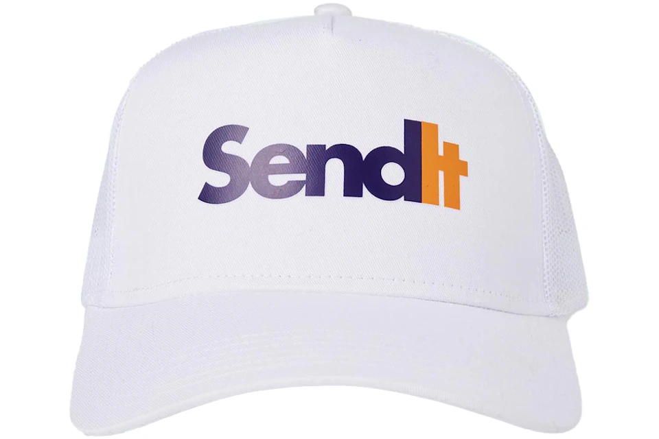 Full Send Send It Hat White