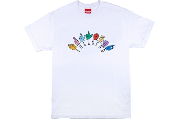 Full Send Sign Language Tee White