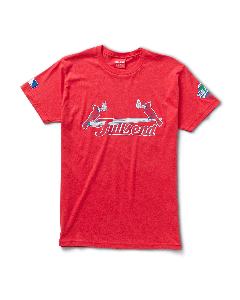 Full Send Smokin Birds T-shirt Red