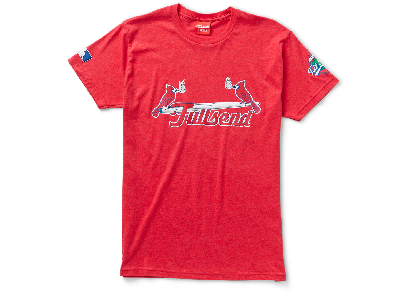 Full Send Smokin Birds T-shirt Red Men's - FW21 - US