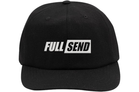 Full Send Snapback Hat Black