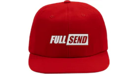 Full Send Snapback Hat Red