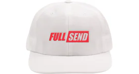 Full Send Snapback Hat White