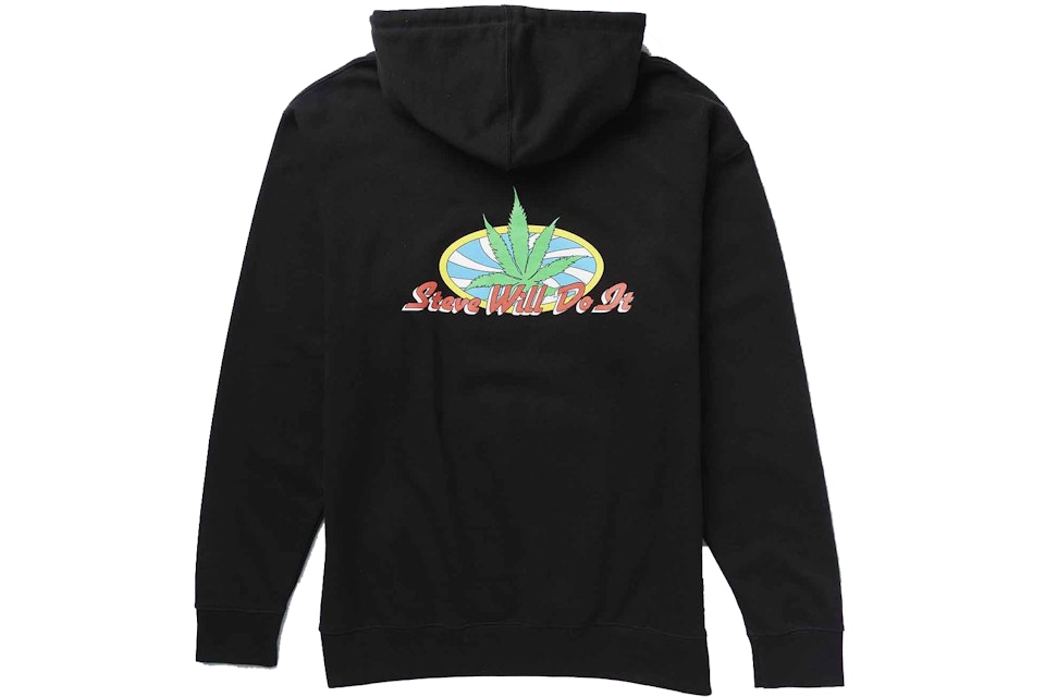 Full Send Steve Will Do It Weed Hoodie Black Ss21 Full Send Steve Will Do It Weed Hoodie Black Ss21