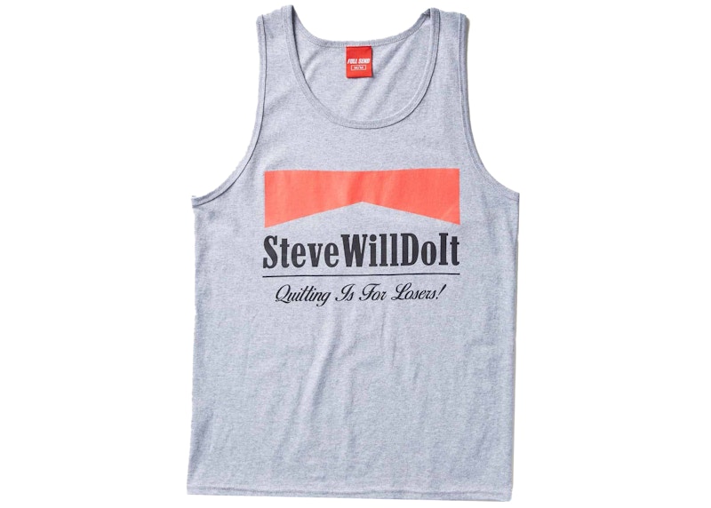 Full Send SteveWillDoIt Smokes Tank Grey