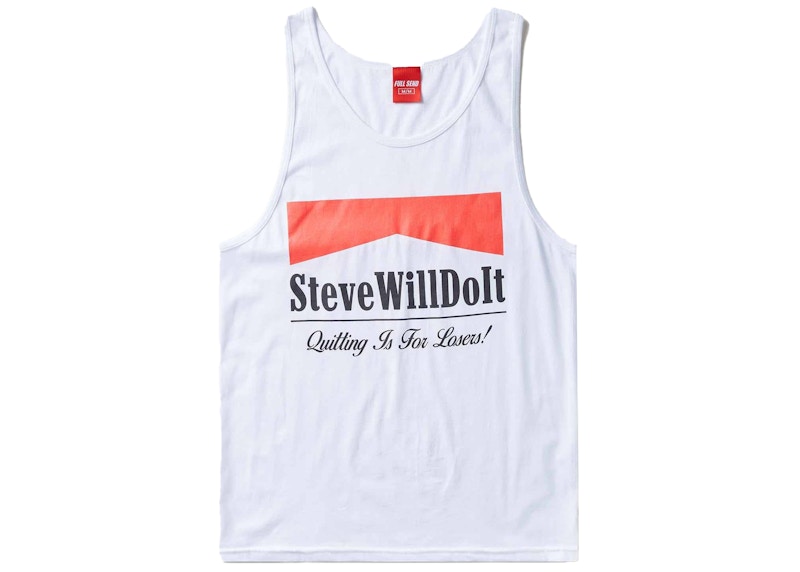 Full Send SteveWillDoIt Smokes Tank White