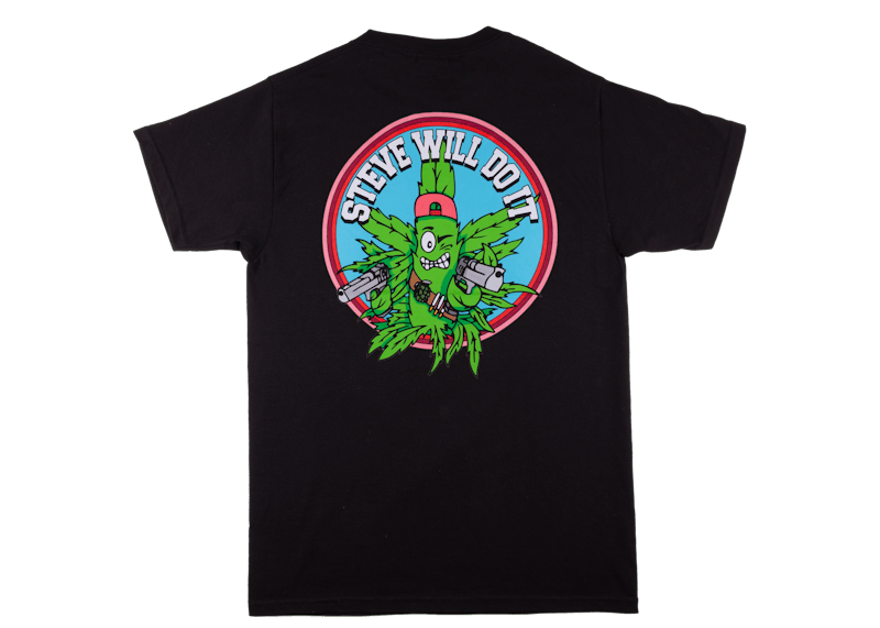 Full Send SteveWillDoIt Weed Shooter Tee Black