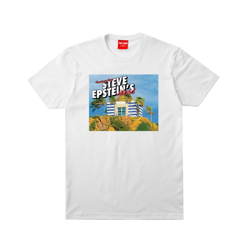 Full Send Steve's Island Tee White