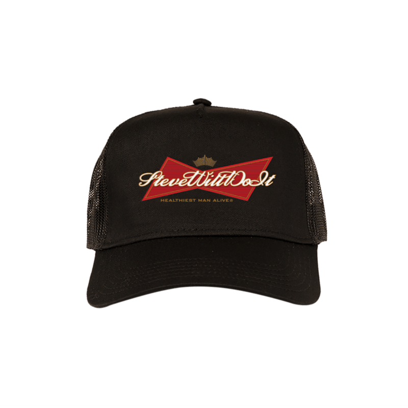 Full Send Stevewilldoit Bowtie Hat Black