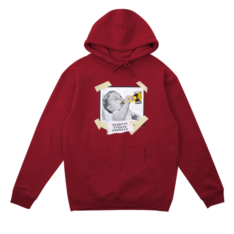 Full Send Support Future Senders Hoodie Maroon