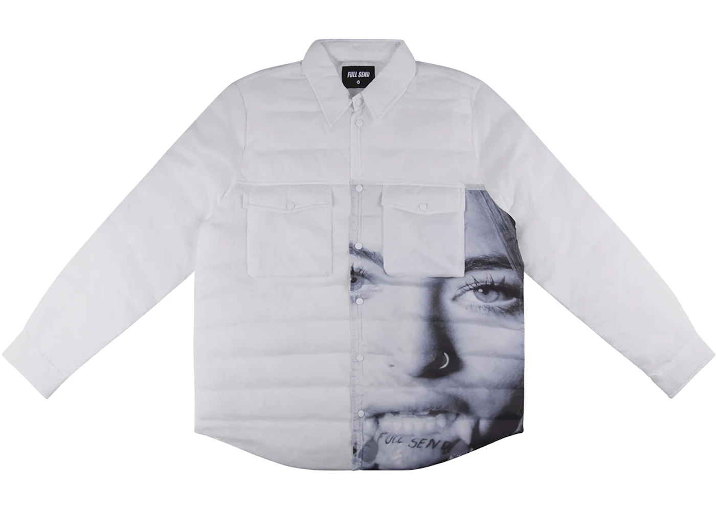 Full Send Tattoo Nylon Coach Jacket Grey Men's - SS21 - US