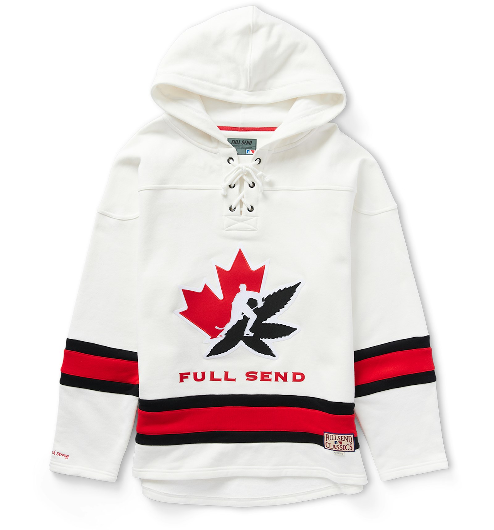 Full Send Team Canada Hockey Hoodie White - FW21 Men's - US