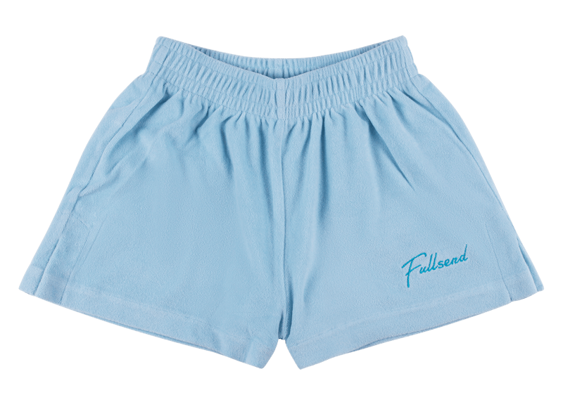 Full Send Terry Cloth Logo Shorts Blue - SS21 - US
