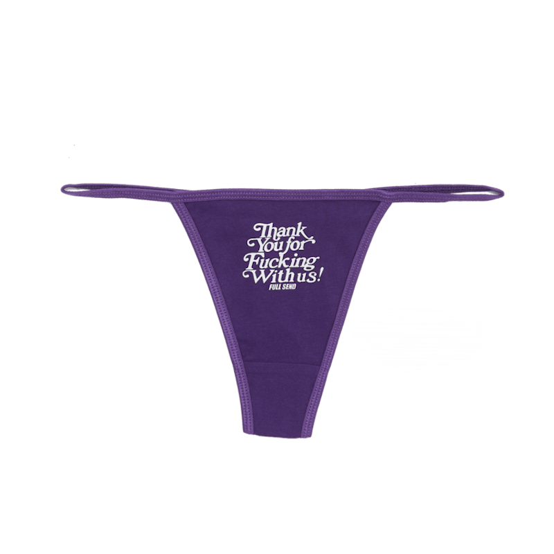 Full Send Thank You Thong Lavender