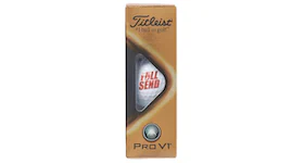 Full Send Titleist Pro V1 Golf Ball Sleeve White
