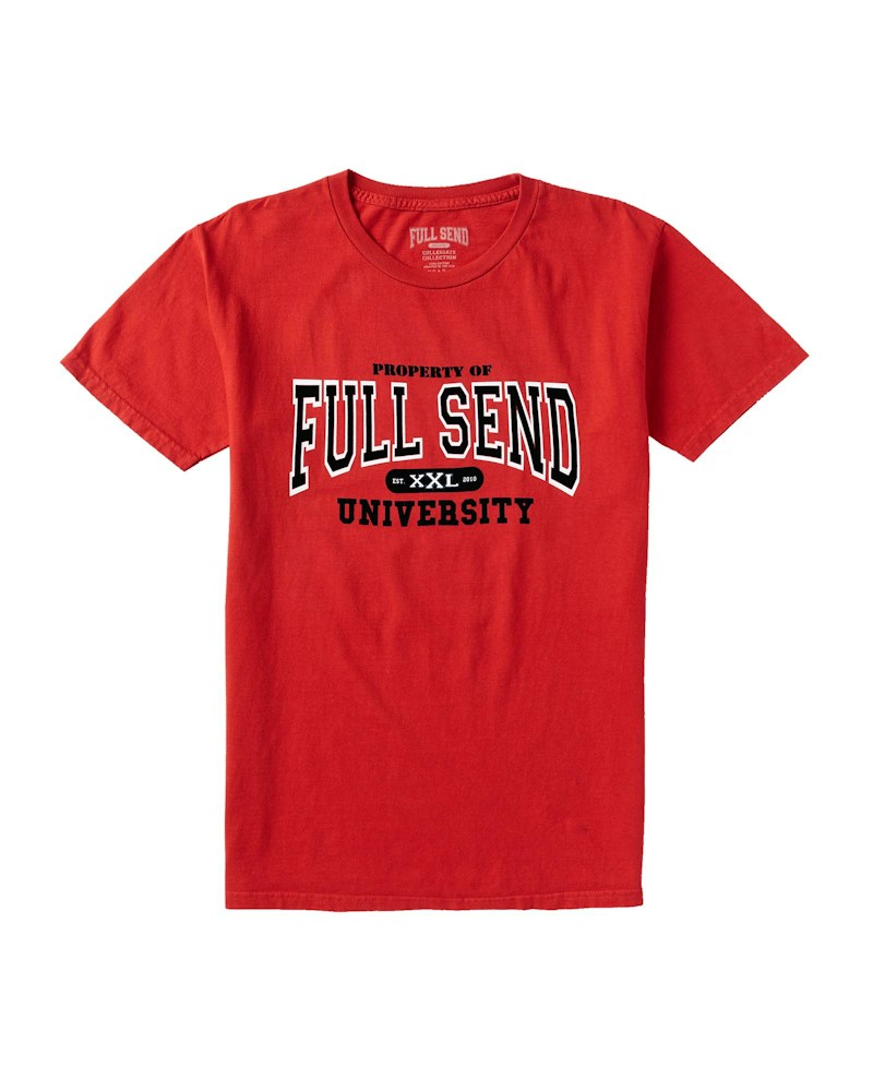 Full Send University Georgia Tee Red Men's - FW21 - US