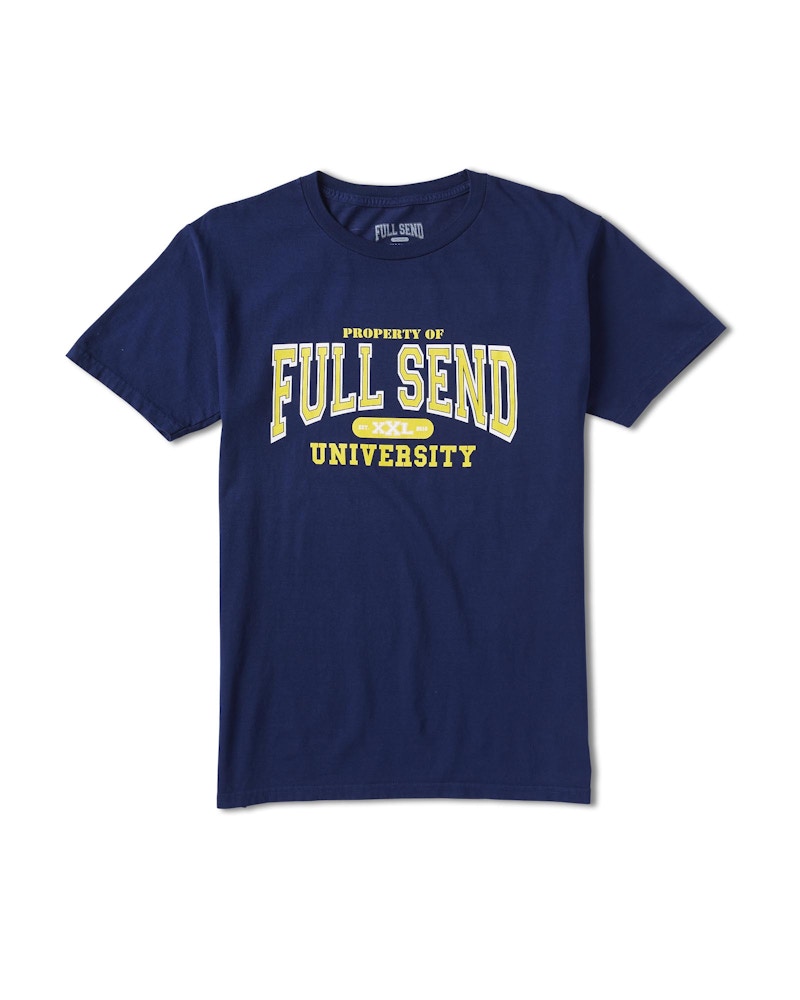 Full Send University Michigan Tee Blue