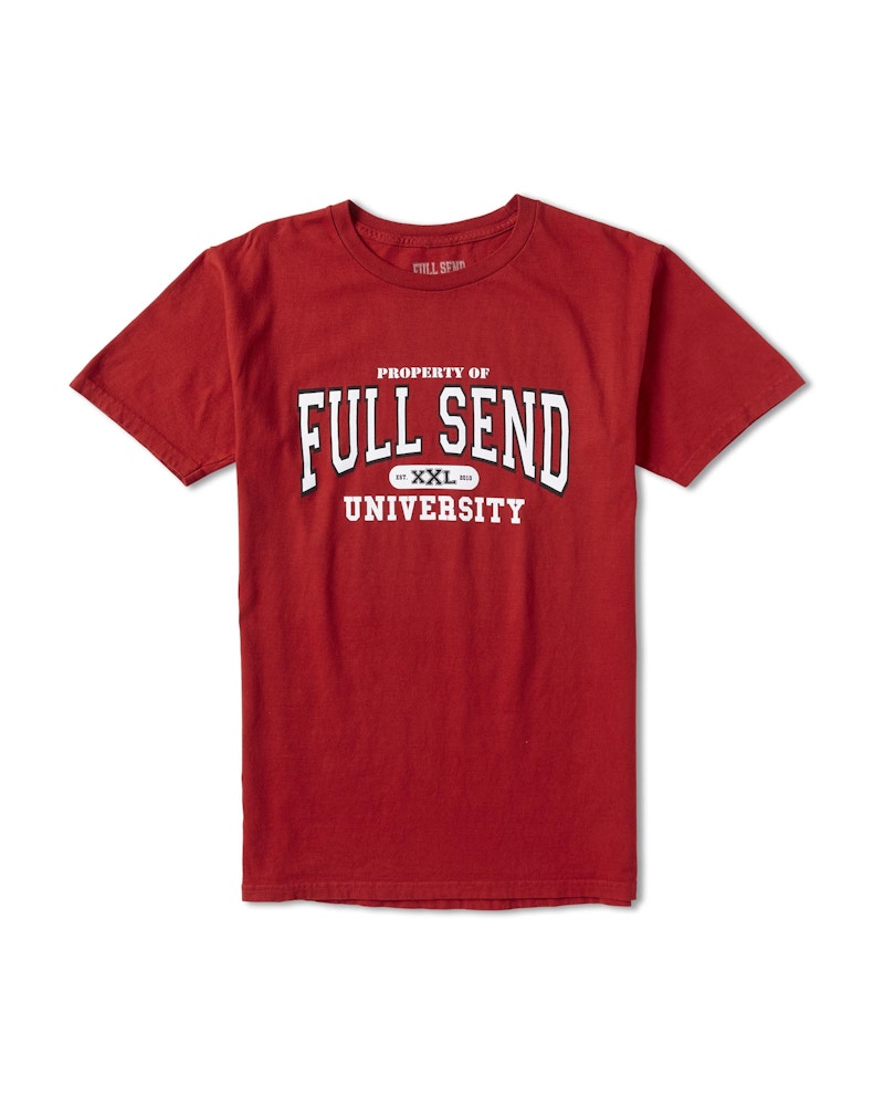 Full Send University Oklahoma Tee Red