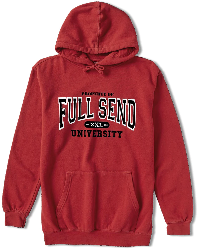 Full Send University Stanford Hoodie Red Men's - FW21 - US