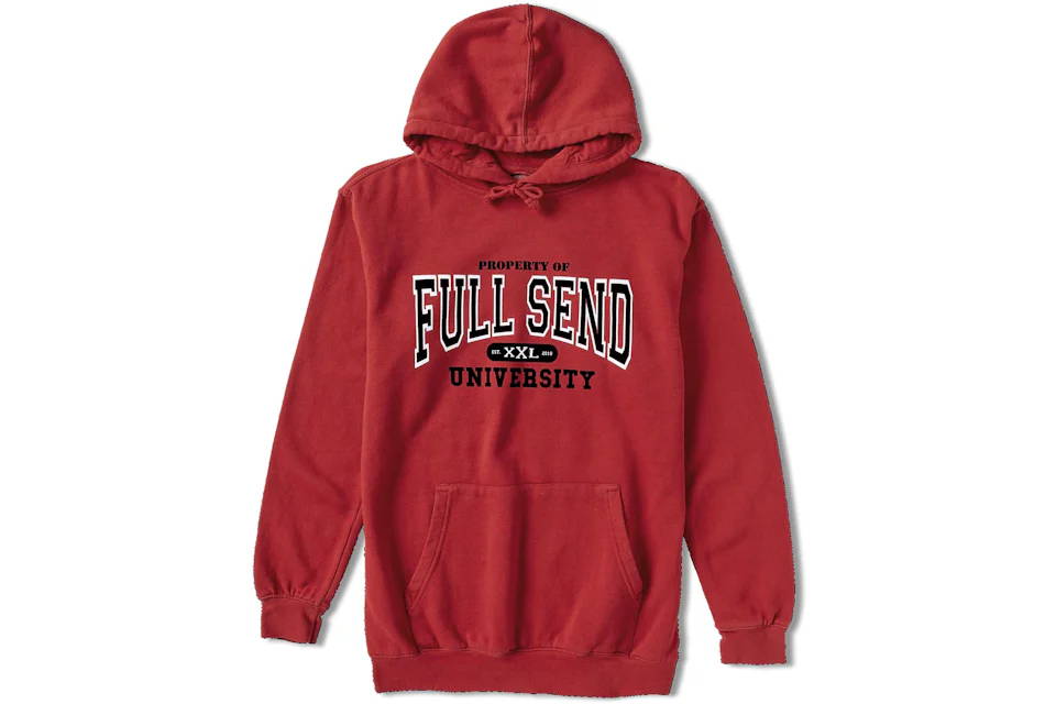Red full send hoodie Clearance