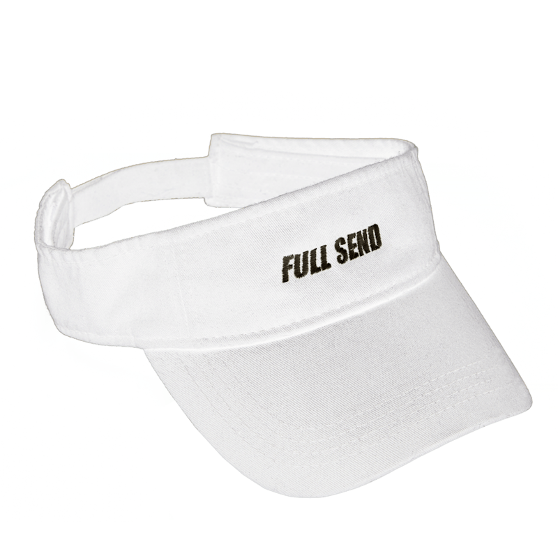 Full Send Visor Hat White - FW20