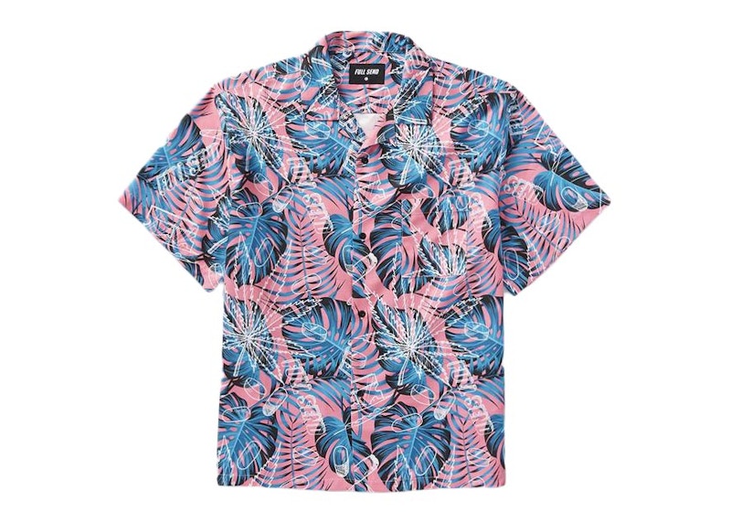 Pre-owned Full Send Men's  Weed Tropics Button Up Shirt In Multi