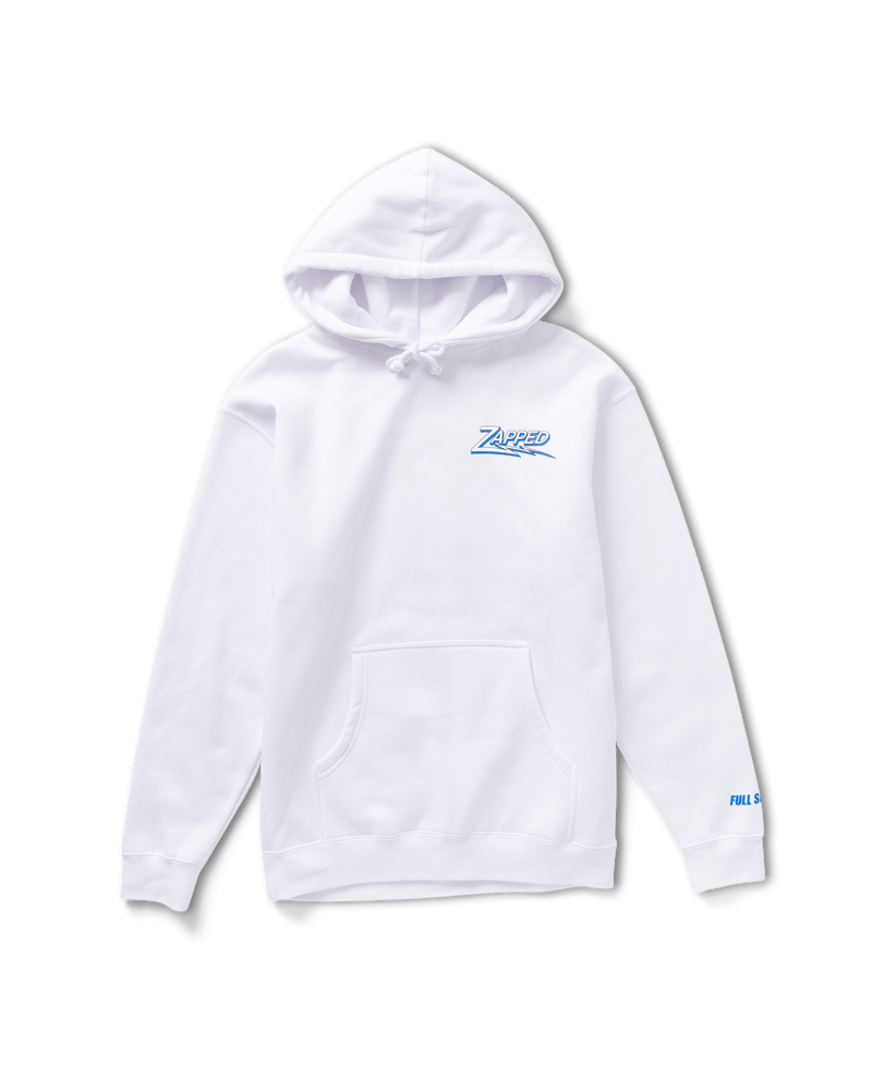 Full Send Zapped Returns Hoodie White