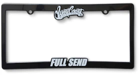 Full Send x West Coast Customs License Plate Cover Black