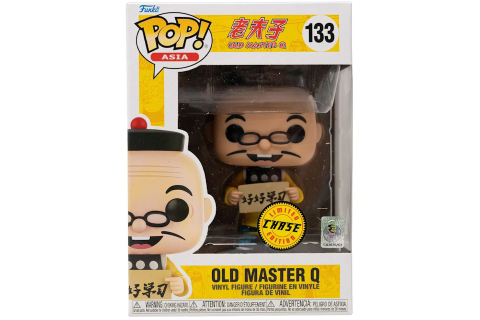 Funko Pop! Asia Old Master Q- Old Master Q Chase Edition Figure #133