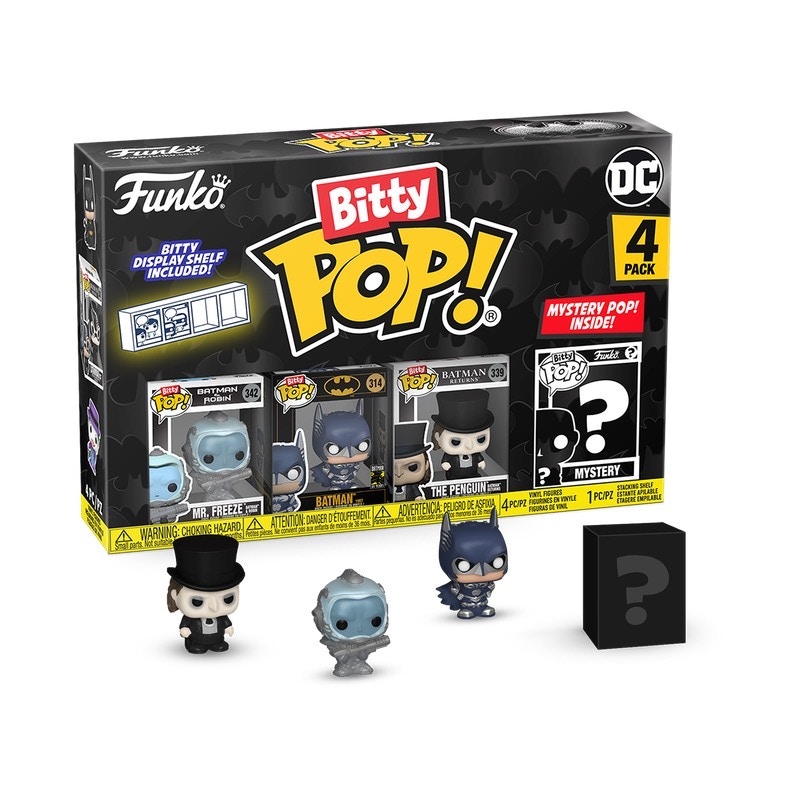 Funko Bitty Pop! Batman 85th Mr.FreezeBatmanThe Penguin 4 Pack