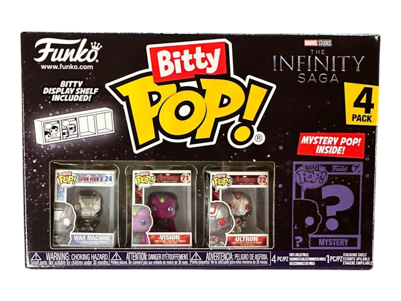 Funko Bitty Pop! Marvel: War Machine/Vision/Ultron Series 3 4 Pack
