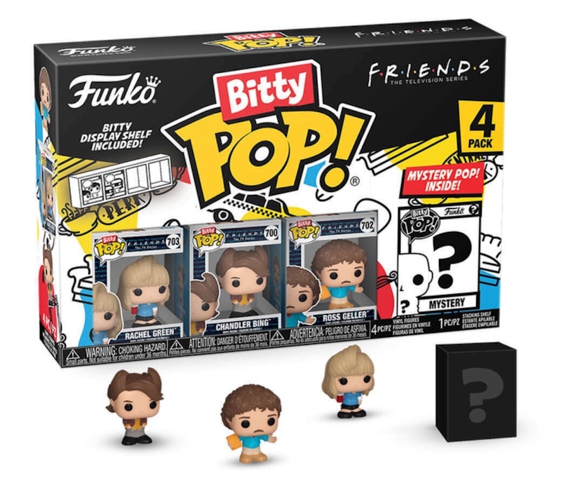 Funko Bitty Pop! Television: Friends Rachel Green/Chandler Bing/Ross Geller 4 Pack