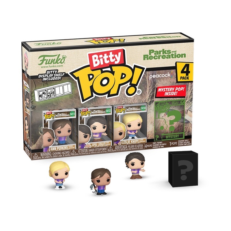 Funko Bitty Pop! Television: Parks And Recreation Ann PerkinsApril LudgateLeslie Knope 4 Pack