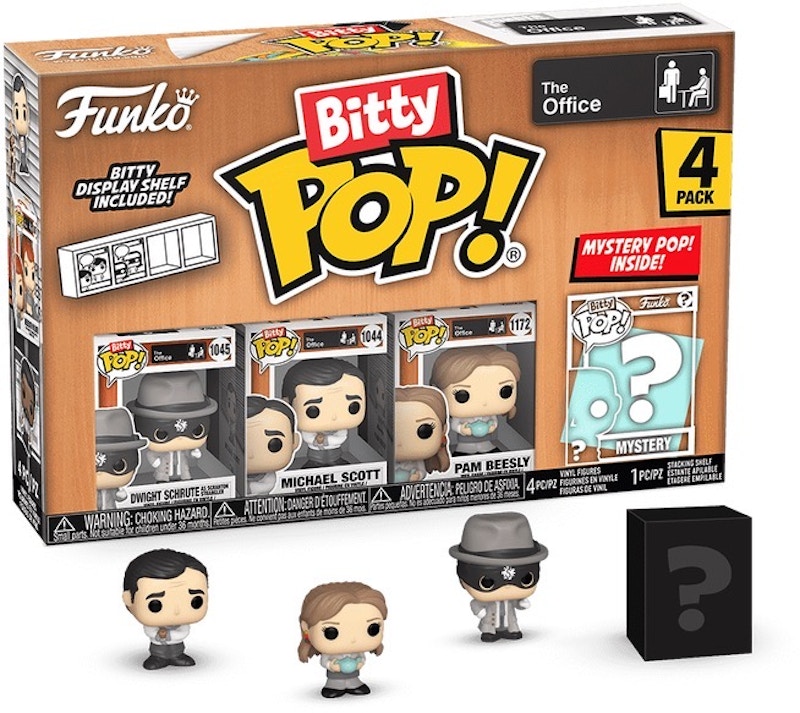 Funko Bitty Pop! The Office Dwight SchruteMichael ScottPam Beesly 4 Pack