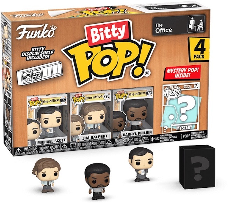 Funko Bitty Pop! The Office Michael ScottJim HalpertDaryl Philbin 4 Pack