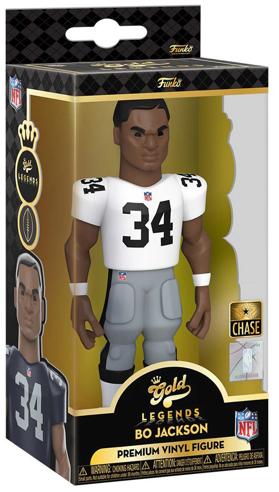 Funko Gold Legends NFL Los Angeles Raiders Bo Jackson 5 Inch Chase Edition  Figure - US