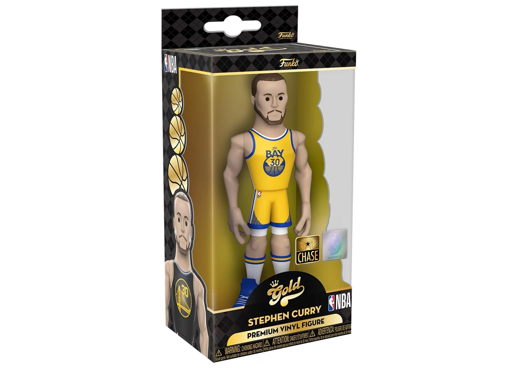 Funko Gold NBA Golden State Warriors Stephen Curry 5 Inch Chase