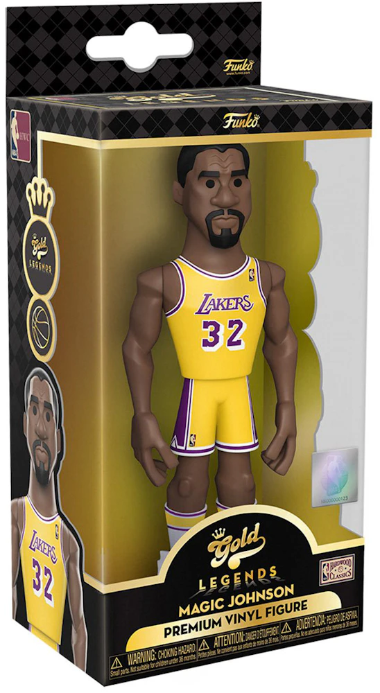 Magic Johnson LA Lakers Home Jersey #78 Pop Sports NBA Legends Action  Figure (Bundled with Ecotek Pop Protector to Protect Display Box) 