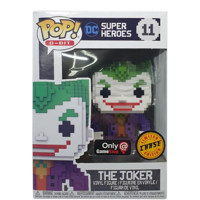 Funko Pop! 8-Bit DC Super Heroes The Joker (Chase) Game Stop