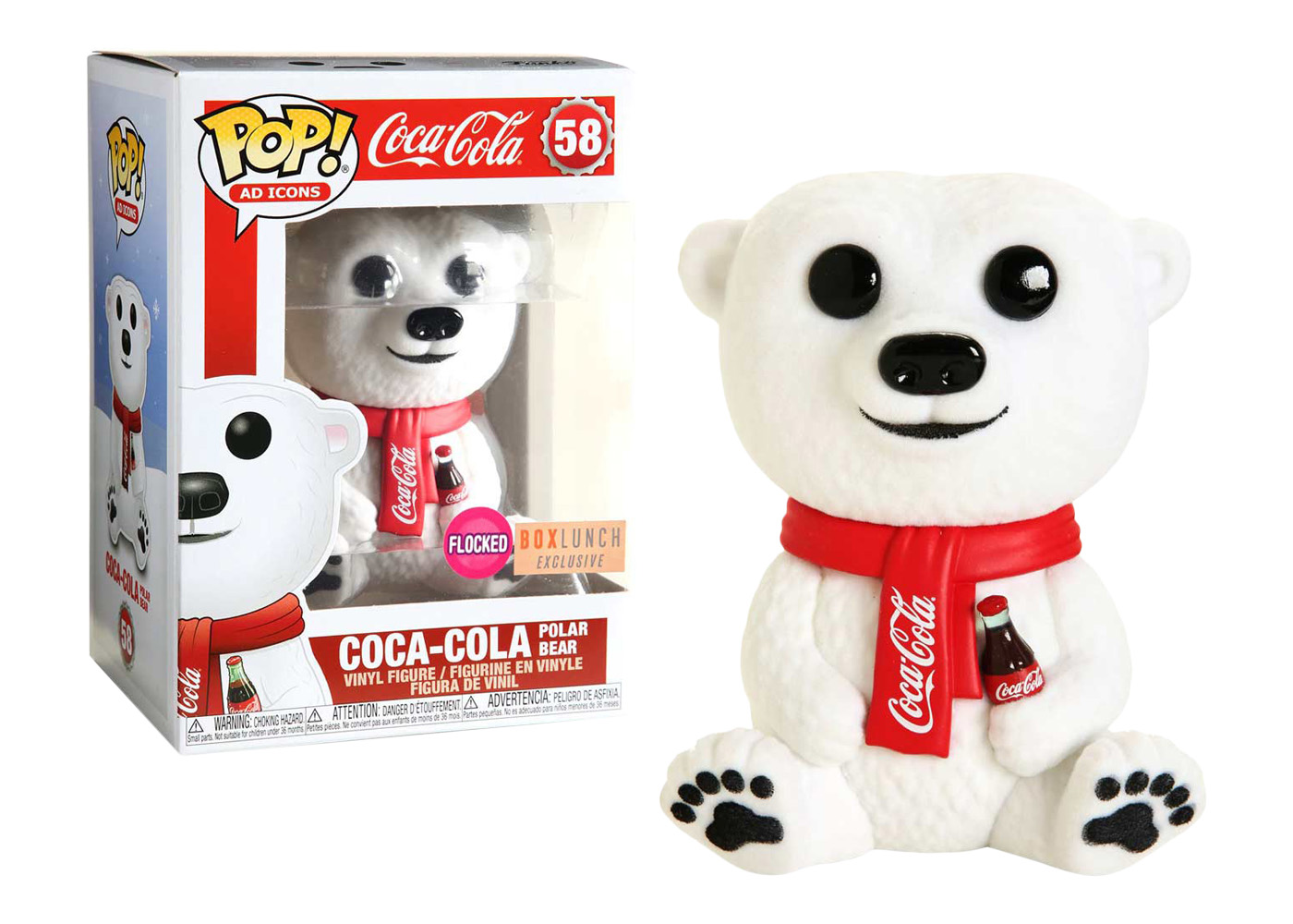 Funko Pop! Ad Icons Coca-Cola Polar Bear Flocked Box Lunch