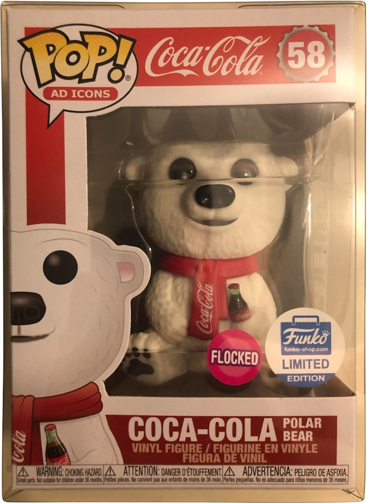 Funko Pop! Ad Icons Coca Cola Polar Bear (Flocked) Funko Shop Limited ...