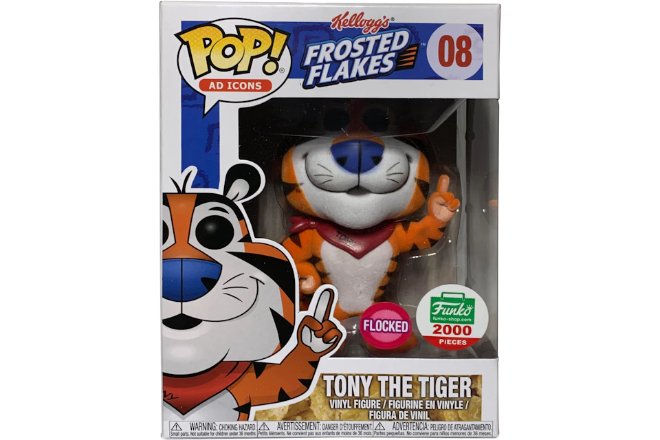 Funko Pop! Ad Icons Frosted Flakes Tony the Tiger (Flocked) Funko Shop Exclusive Figure #08