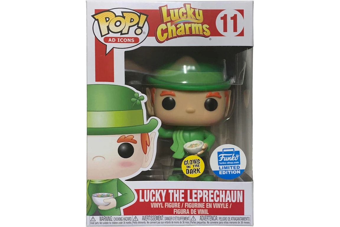 Funko Pop! Ad Icons Lucky Charms Lucky Leprechaun (Glow) Funko Shop Exclusive Figure #11