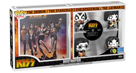 Funko Pop! Albums Kiss Destroyer: The Demon/The Starchild/The Spaceman/The Catman GITD 2021 Walmart Exclusive Figure #22