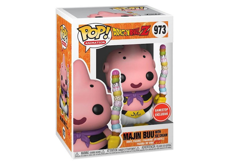 Funko Pop! And Tee Animation Dragonball Z Majin Buu With Ice Cream GameStop  Exclusive Figure #973