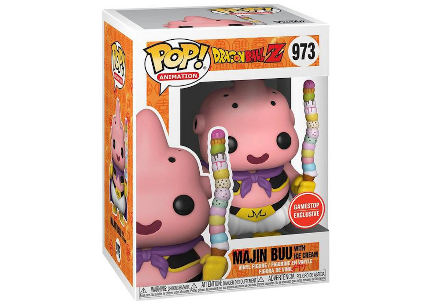Funko Pop! And Tee Animation Dragonball Z Majin Buu With Ice Cream GameStop  Exclusive Figure #973 - FW21 - US
