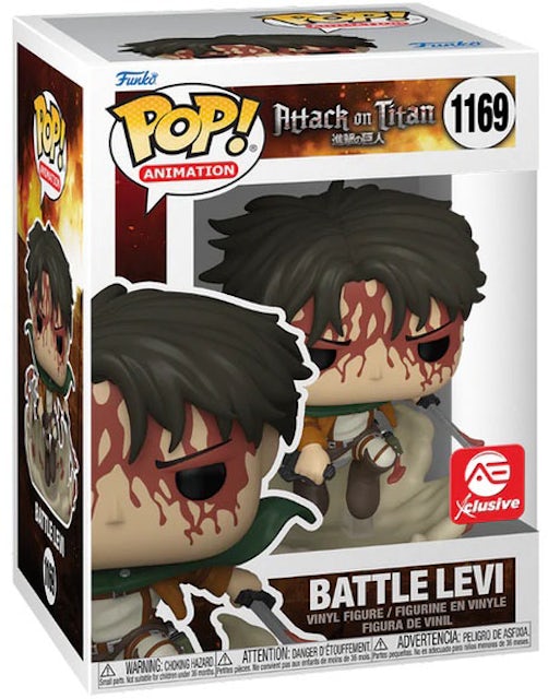 FUNKO Pop ! Attack on Titan Battle Levi 1169 Special Edition, (58751) :  : Jeux et Jouets