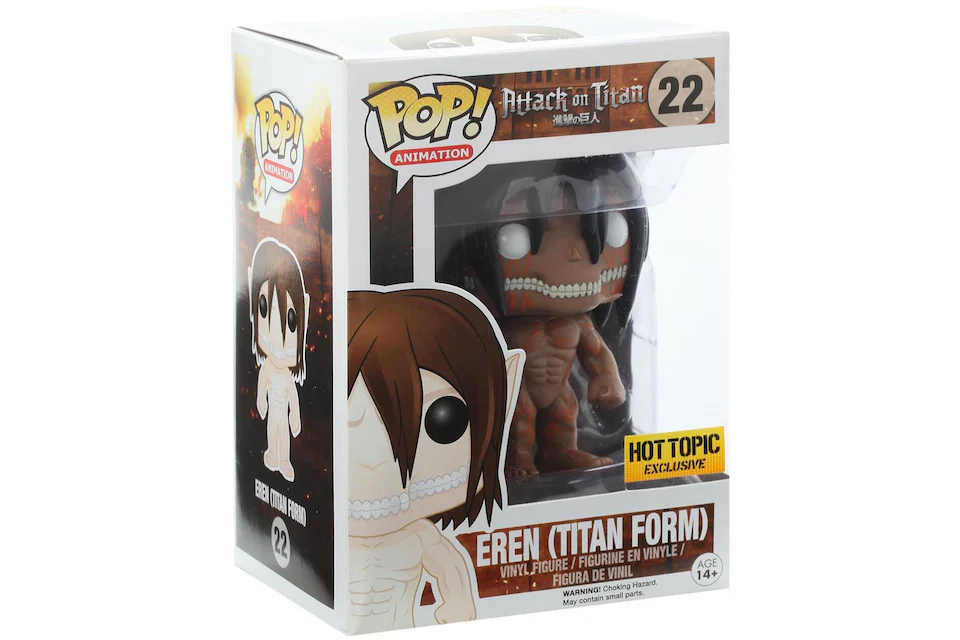 Funko Pop! Animation Attack on Titan Eren (Titan Form) Hot Topic Exclusive Figure #22